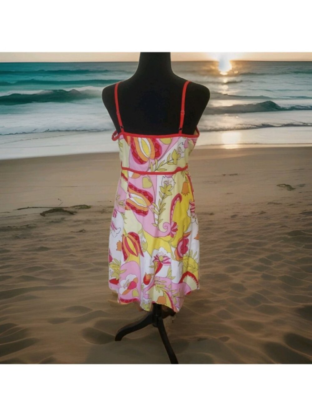 Tori Richard Honolulu Dress Jacket Set Womens 10 Dress 12 Jacket Tropical Cotton - Picture 5 of 15